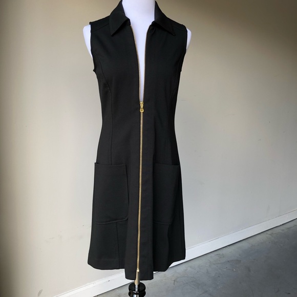 Neiman Marcus Tops - Neiman Marcus • Black Gold Long Tunic Vest Dress